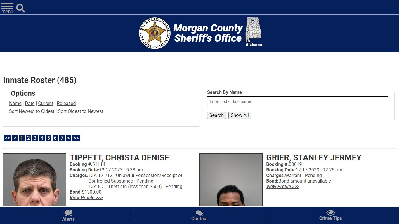Inmate Roster - Current Inmates Booking Date Descending - Morgan County ...